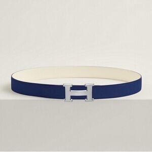 Hermes Silver Metal H double sided